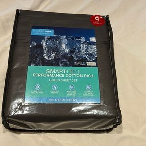 NWT gray sheet set size queen with 900 thread count
